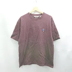 ◇ ⊂ Φ BEN DAVIS ベンデイビス 刺<!-利用不可文字-!>ロゴ 半袖 カットソー サイズM ワインレッド メンズ E  【1503050018425】