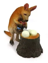 【中古】トレーディングフィギュア カンガルー親子の玉ねぎみじん切り 「朝隈俊男のアニマルキャンプ -アニ・キャン- Part.4」
