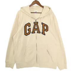 GAP ギャップ 通年 ビッグ ロゴ★ スウェット フルジップ パーカー Sz.XL メンズ 大きいサイズ