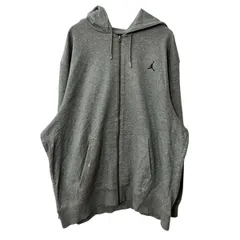 JORDAN ロゴスウェット パーカー XL グレー チャンピオン フーディー ジップアップ トップス 古着卸 アメリカ仕入 a708-6072