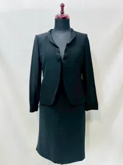 【期間限定】特別価格　9AR★美品★高級礼服★ニナリッチブラックフォーマル ニナ リッチ NINA RICCI NINA RICCIブラックフォーマルスーツ