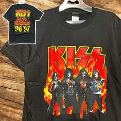 Kiss ビンテージ　Tシャツ ビンテージ90's○KISS ALIVE/WORLDWIDE '96 '97 ツアーTシャツ黒