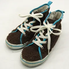 バンズ スニーカー ハイカット CLASSIC SKOOL V68CJ シューズ 靴 キッズ 男の子用 22サイズ ブラウン VANS 【中古】