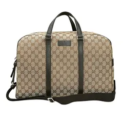 新品 グッチ GUCCI ボストンバッグ 【アウトレット】 GGキャンバス ベージュ/ブラウン