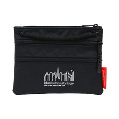 マンハッタンポーテージ Manhattan Portage ショルダーバッグ トリプル ジッパー ポーチ 小物入れ ロゴ フェス サコッシュ 軽い レディース メンズ triple zipper pouch