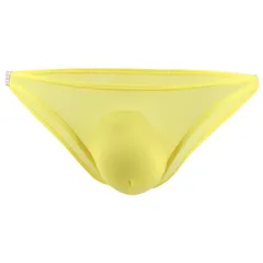 Karly Shop ビキニブリーフ メンズ ビキニ 下着 セクシー 男性 おしゃれ スケスケ エロい ローライズ 大きいサイズ 股上浅 涼しい 夏 ツルツル すべすべ e045