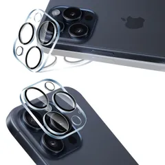 【新着商品】用 iPhone15 Pro / iPhone15 Pro Max カメラレンズ 保護 カバー 2枚 【2枚セット 日本旭硝子製】 用 アイフォン15プロ/アイフォン15プロマックス カメラフィルム 用 いPhone15pro/ いPhone15p