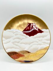 ミャクミャク 金箔 ガラストレー 凱風快晴(金) 箔名画 北斎 大阪関西
