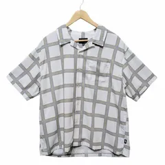 STUSSY Stussy ステューシー Hand Drawn Plaid Shirt ドローイング ブレイド チェックシャツ ホワイト サイズ M