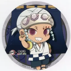 【中古】マグカップ・湯のみ 宇髄天元 オリジナルコースター 「鬼滅の刃×極楽湯・RAKU SPA 休息セヨ! 炭治郎たちの極楽な休日」 メニュー注文特典