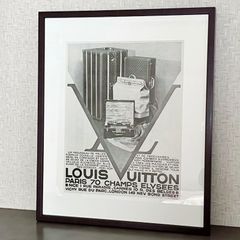 ＜1931 広告＞ Louis Vuitton ルイ・ヴィトン  ポスター ヴィンテージ アートポスター フレーム付き インテリア モダン おしゃれ かわいい 壁掛け ポップ レトロ モノクロ モノトーン