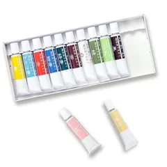 BSS 陶芸用 下絵の具 12色セット チューブ入り 各色17g 無鉛 焼成温度800～1280度