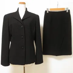 #wnc バーバリー BURBERRY スカートスーツ セットアップ 黒 ツイード ラメ 日本製 レディース [921152]