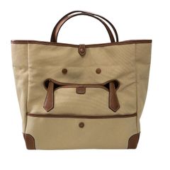 エルメス HERMES パスパス35 ▢R刻 ナチュラル/ゴールド トワル レディース ハンドバッグ