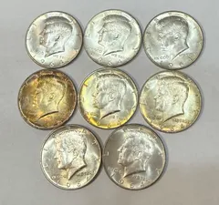 【美品】1964年ケネディハーフダラー　2枚セット Yahoo!オークション -「ケネディ コイン 1964」の落札相場・落札価格