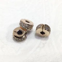 ④ PANDORA チャーム Clear Pave Clip ピンクゴールド
