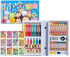 ツムツム お絵かきセット 文房具セット 42種類 Art set ステーショナリー シール１枚つき おえかきセット お絵描きセット 色えんぴつ クレヨン 文具セット