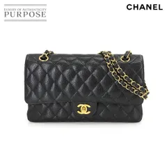 ほぼ未使用 箱 袋 カード付 CHANEL シャネル マトラッセ ココマーク キャビアスキン レザー チェーン ショルダーバッグ ブラック 90528