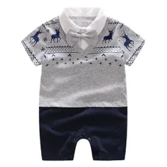 [Mon Ange] ベビー 赤ちゃん ロンパース 子供服 フォーマル 男の子 お喰い初め 半袖 フォーマルスーツ おしゃれ 結婚式 お呼ばれ 入園式 入学式 出産祝い お宮参り ギフト