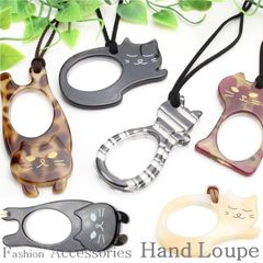 ルーペ 猫のかわいい ネコ ねこ CATS キャッツ ルーペ ハンドル―ぺ 手で持つルーペ 女性 レディース  ルーペペンダント ルーペネックレス 新品 お洒落 ギフト 携帯 かわいい 拡大鏡 おしゃれ 軽い 文字拡大 倍率 約1.75倍 PEAL NECO