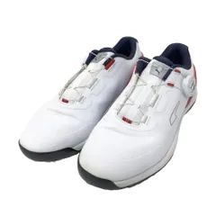PUMA GOLF プーマゴルフ 378920 02 2023年モデル ニトロディスク ゴルフシューズ レッド ネイビー/ ホワイト系 25 [240101243163] ゴルフウェア メンズ ストスト