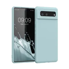kwmobile Case Compatible with Google Pixel 6 Case - Slim Protective TPU Silicone Phone Cover - Mint
