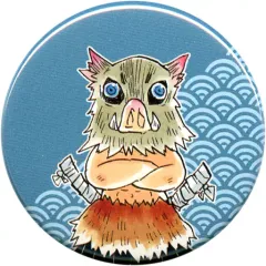 【中古】バッジ・ピンズ 嘴平伊之助(背景：青海波) 「鬼滅の刃 コレクション缶バッジ プチキャラver.」 ジャンプフェスタ2020グッズ
