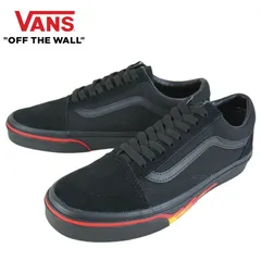 VANS スニーカー VANS ヴァンズ バンズ 【箱なし】 OLD SKOOL オールドスクール (FLAME WALL)BLACK/BLACK(フレーム/ブラック) メンズ 靴 スニーカー ファイアーパターン 黒 赤 黄色 キャンバス