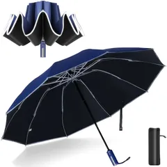 折りたたみ傘 ワンタッチ自動開閉 【逆戻り防止安全設計】 折り畳み傘 大きいサイズ 折畳傘 メンズ 傘 逆折り式 日傘 晴雨兼用 10本骨 丈夫 軽量 風に強い 耐風撥水 梅雨対策 台風対応 豪雨対応 紫外線遮蔽 UVカット遮光 メンズ レディース 男女兼用
