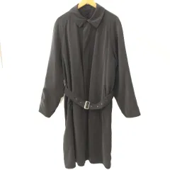 アルマーニ コレツィオーニ ARMANI COLLEZIONI ステンカラーコート ロング ベルト 比翼 総裏 チャコールグレー 46 L位 アウター ECR17のサムネイル