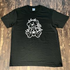 テディベア・大麻・舐め達磨・ヒップホップ・レゲエ・Tシャツ・黒