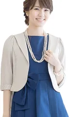 AUNI(アウニイ) パーティー ボレロ ジャケット 袖口 レース バック リボン フォーマル ジャレロ レディース ベージュ( ベージュ B,  3L)