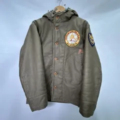 【浜館75-2094】 【店舗併売品】 COLIMBO コリンボ　OBSERVER PARKA オブザーバーパーカー ワッペン＆ペイント ウールアルパカ　サイズ38 【中古品】のサムネイル