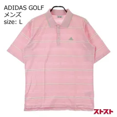 ADIDAS GOLF アディダスゴルフ IC053 半袖ポロシャツ ピンク系 L [240101139646]#