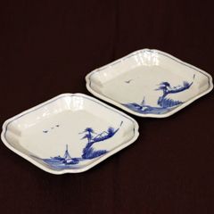 工房あめつち 青い鳥と木の絵皿 2枚セット - メルカリ