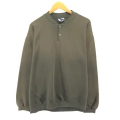 古着 90年代 リー Lee ヘンリーネック 無地 ブランクスウェットシャツ トレーナー USA製 メンズXL相当 ヴィンテージ/eaa502282