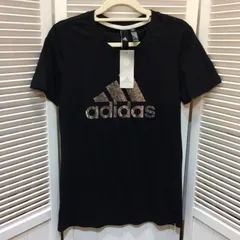 未使用☆adidas アディダス Tシャツ OT ブラック×シルバー
