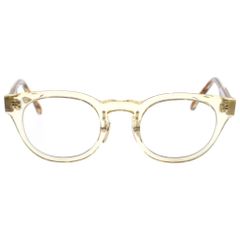 CHROME HEARTS (クロムハーツ) DINGALONGLINGLONG CHプラス ボストンフレーム アイウェア 眼鏡 ブラウン/ゴールド ※度入り