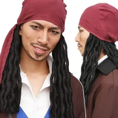 [イベント コスプレ] カツランド キャプテン海賊 [パイレーツ なりきり かつら コスプレ 海賊 ウィッグ 船乗り コミケ レイヤーハロウィン イベント]【C-0626_863625】