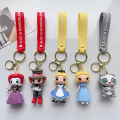 ［単品］不思議の国のアリス マッド・ハンター 赤の女王 チェシャ猫 アリス水色 アリス青色 キーホルダー ストラップ 全5種