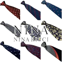 ニナリッチ NINA RICCI ハイ ブランド ネクタイ 古着 アクセサリー 小物 ワンポイント スーツ プレゼント ビンテージ VINTAGE 高級 総柄 シンプル 高級感 2025 A  p10/