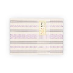 新品　本場筑前博多半幅帯 　独孤柄　白×薄紫