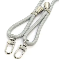 ストラップ ショルダー グレー スマホ ホルダー イヤホン ボーダー 多機能