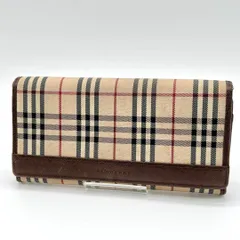 ✨極美品✨　BURBERRY 長財布　ノバチェック　プレート　がま口　折り財布 2025年最新】バーバリー 長財布 がま口の人気アイテム - メルカリ