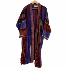 イヴサンローラン Yves Saint Laurent 70～80S 総柄パイル地ガウンコート メンズ 表記無 のサムネイル