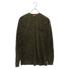 HIDE AND SEEK (ハイドアンドシーク) 22AW PANTHER CAMO POCKET TEE パンサーカモ ポケット クルーネック 長袖Tシャツ カットソー カーキ HT-070222のサムネイル