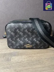 ほぼ未使用　COACH ショルダーバッグ/PVC/GRY/総柄/91109-WTO輸入2