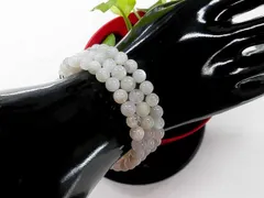 天然石 ムーンストーン形状記憶ブレスレット・アンクレット  　　250720519