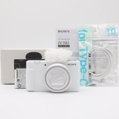 ＜美品＞SONY VLOGCAM ZV-1 II ホワイト｜広角18mm×F1.8明るいレンズ｜ウィンドスクリーン付属｜コンテンツ制作に最適｜動作良好