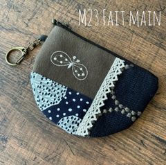 ハンドメイド】ミナペルホネン ファスナーポーチ ポーチ 小物